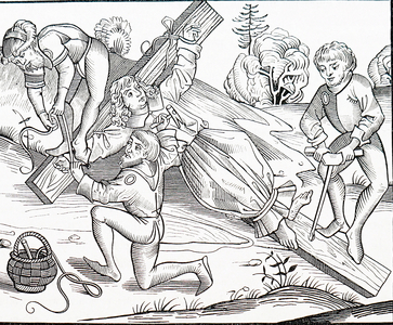 The crucifixion of a child