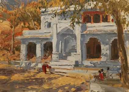 Ramathra Temple (oil on board)