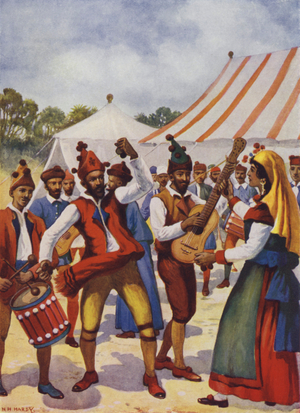 Spanish Gipsies (colour litho)