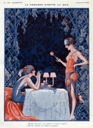 La Vie Parisienne Magazine Plate, France, 1920s (print)