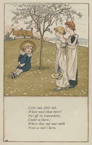 Little lad, little lad (colour litho)