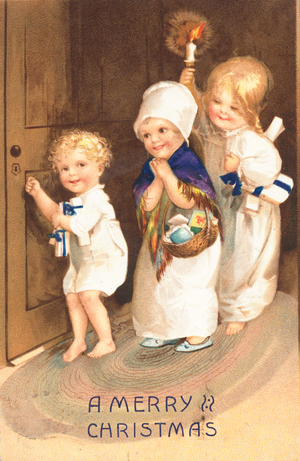 British Christmas card (colour litho)