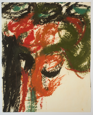 Untitled, 1960-61 (oil and gloss paint on paper)