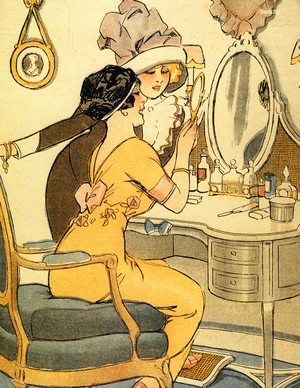 Beautiful woman, Uk, 1920s (illustration)