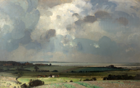 The Estuary, Wells-next-the-Sea, Norfolk, 1931 (oil on canvas)