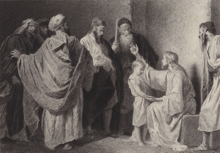 Jesus and a Child (engraving)