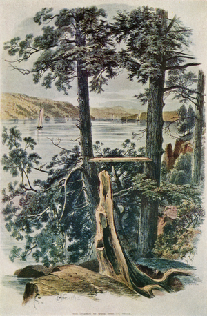 View of the Hudson river at Hyde Park