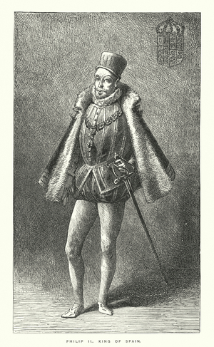 Philip II, King of Spain (engraving)