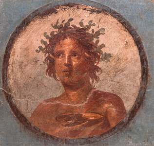 Medallion portraits, Pompeii, 1st century (fresco)