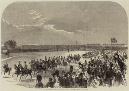 The Volunteer Review in Hyde Park; General View (engraving)
