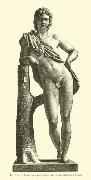 Faune au repos (engraving)