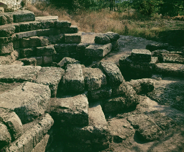 The Electra Gate, Thebes, where Kapaneus is said to have been struck by Zeus' lightning