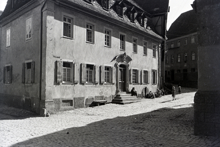 An excursion to Wimpfen, Germany 1930s (b/w photo)