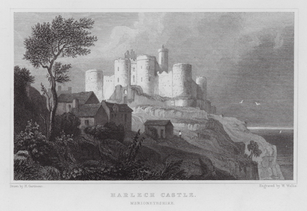 Harlech Castle, Merionethshire (engraving)
