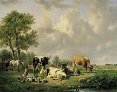 Meadow with Animals, 1820-1837 (oil on canvas)