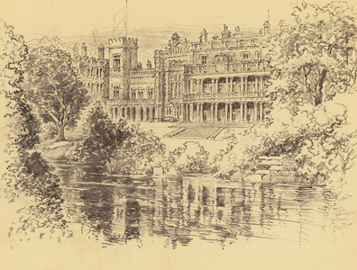 Knowsley Hall (litho)