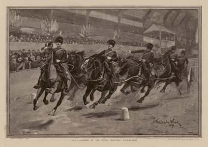 Gun-galloping at the Royal Tournament (engraving)