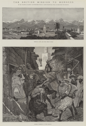 The British Mission to Morocco (engraving)