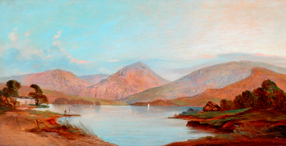 Derwentwater (oil on panel)