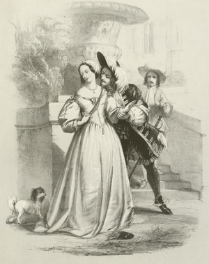 The King reproved (litho)