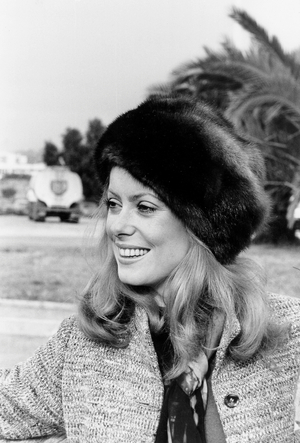 Catherine Deneuve at The Premiere of Peau D'Ane (Donkey Skin) in Nice, December, 21 1970 (b/w photo)