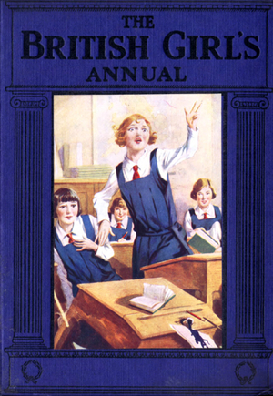 Cover for The British Girl's Annual (colour litho)