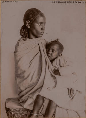 Eritrean woman with her son, Segheneity, Eritrea, 1898-03 (photo)