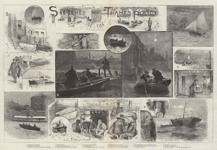 Sketches of the Thames Police (engraving)
