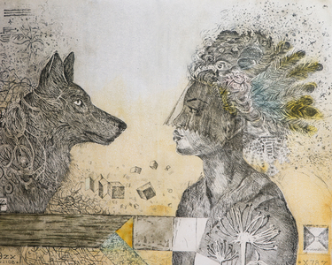 Wildness of feelings, 2017 (etching)