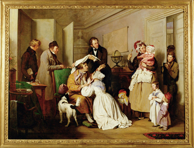 Der Augenarzt - The ophtalmologist … (painting on canvas)