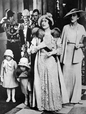 The Jubilee Day of King George V and Queen Mary of Teck at St. Paul's Cathedral, 1935 (b/w photo)