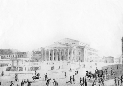 Bavarian National Theatre after its reconstruction, 1825