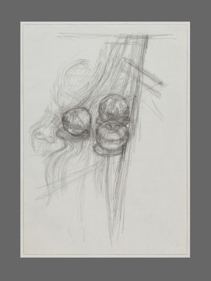 Three Apples, 1947 (pencil on paper)