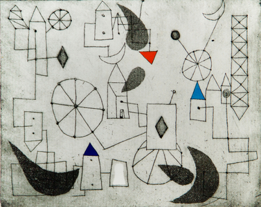 Bicycle Shop, 1937 (etching & aquatint)