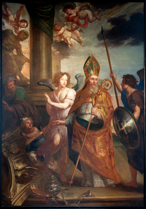 Parish church (Schelderode, parochiekerk Sint-Martinus) (painting)