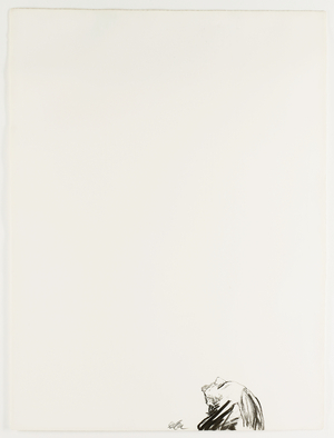 Untitled (Sans titre), 1971 (charcoal on paper)
