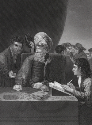 The Lord of the Vineyard, Matthew, Ch 20, v 13 (engraving)