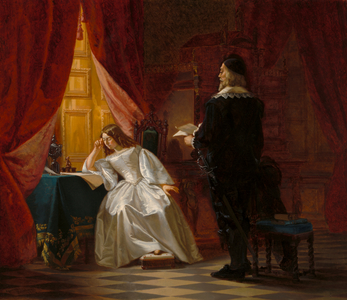 Queen Christina and the Lord High Chancellor Axel Oxenstierna, 1856 (oil on canvas)