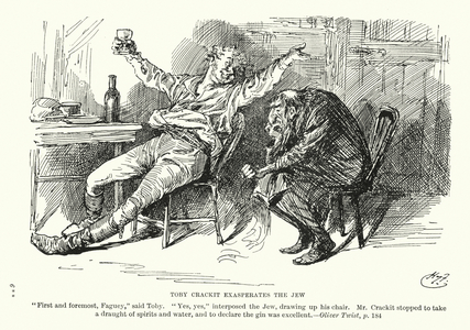 Illustration for Oliver Twist by Charles Dickens (litho)