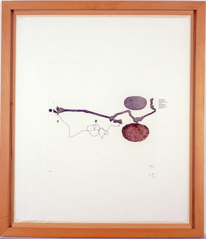 The Tear that Falls', 1974 (intaglio)