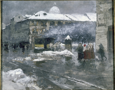Old Milan, 1885-1900 (Oil on cardboard)