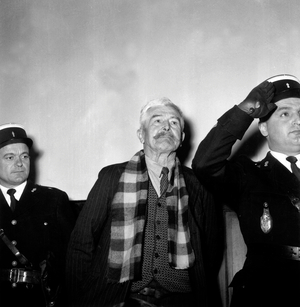 Dominici Affair : Gaston Dominici during his Trial November 18, 1954 France (b/w photo)