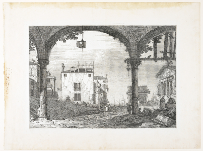 La Portique à la Lanterne, plate from "Vedute, altre presse da i loughi, altre ideate", 1740-1745