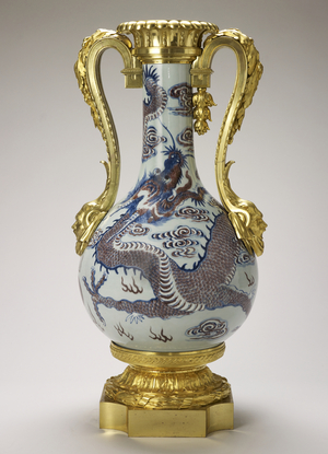 Vase, Jingdezhen, Jiangxi Province, China (porcelain with gilt-bronze mounts) (see also 3504840)