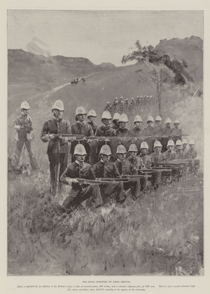 The Natal Infantry on Field Service (litho)