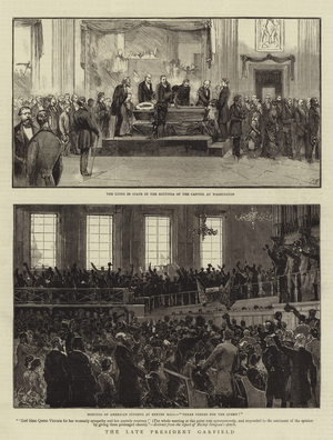 The Late President Garfield (engraving)