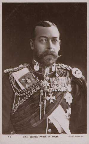 King George V, Prince Of Wales (b/w photo)