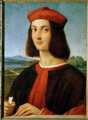Portrait of the Young Cardinal Ippolito d’Este, c.1504-05 (oil on walnut, reinforced on pine)