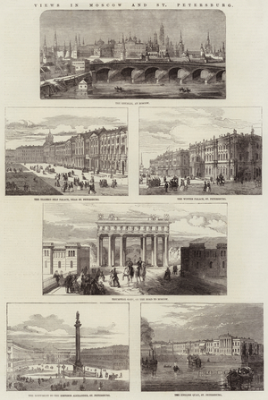 Views in Moscow and St Petersburg (engraving)