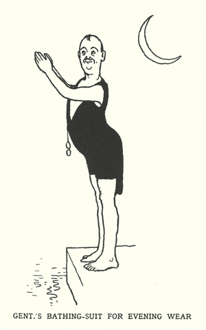 Gent's Bathing-Suit for Evening Wear (litho)